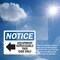 Signmission Equipment Serviceable This Side Sign With Symbol, 10 in W x Rectangle, Vinyl Decal OS-2PACK-NS-D-710-L-12129 - alternate 4